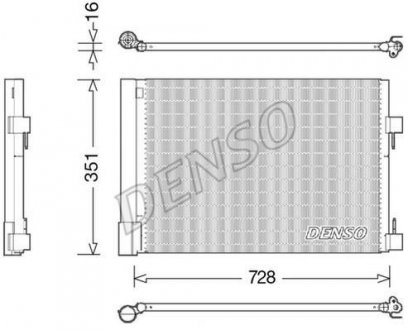 Радиатор кондиционера DENSO DCN23032