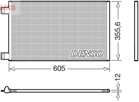 Радиатор кондиционера DENSO DCN23041