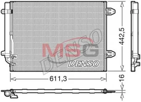 Радіатор кондиціонера DENSO DCN32013
