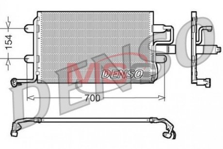 Радіатор кондиціонера (Конденсор) DENSO DCN32017