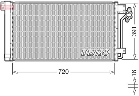 Радиатор кондиционера DENSO DCN32020