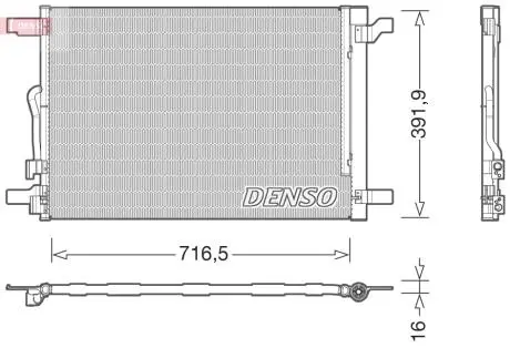 Конденсер кондиционера DENSO DCN32024