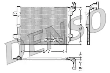 Радіатор кондиціонера DENSO DCN32062