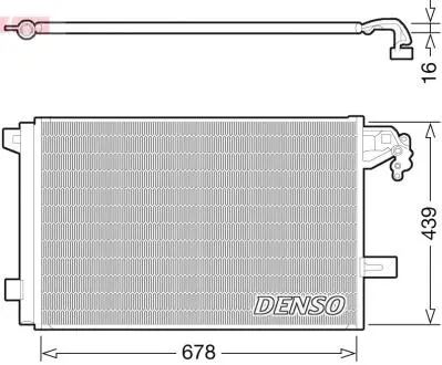 Радиатор кондиционера (Конденсатор) DENSO DCN32063