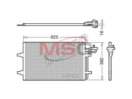 Радиатор кондиционера DENSO DCN33009