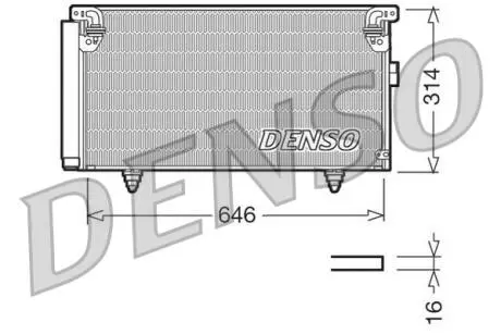 Радіатор кондиціонера DENSO DCN36001