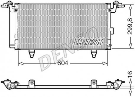 Радиатор кондиционера (с осушителем) DENSO DCN36005 (фото 1)