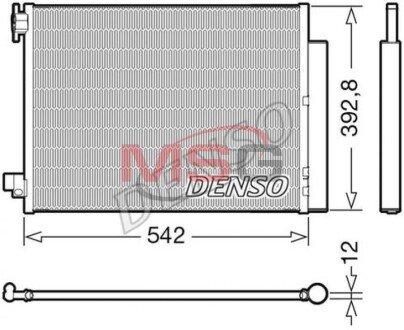 Радиатор кондиционера DENSO DCN37004