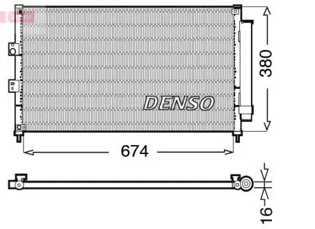 Радіатор кондиціонера DENSO DCN40014
