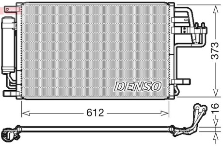 Радіатор кондиціонера DENSO DCN41007 (фото 1)