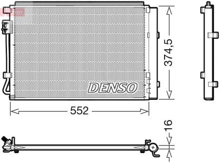 Радіатор кондиціонера DENSO DCN41017