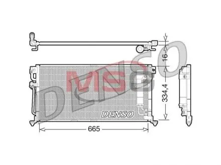 Радіатор кондиціонера DENSO DCN45003