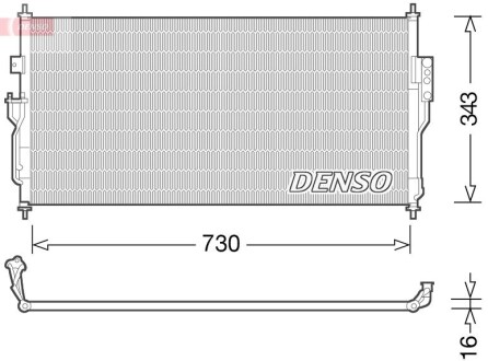 Радіатор кондиціонера DENSO DCN46006