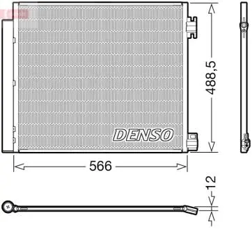 Конденсатор кондиционера NISSAN/RENAULT Qashqai/X-Trail/Kadjar/Koleos "13>> DENSO DCN46026