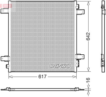 Радиатор кондиционера DENSO DCN46027