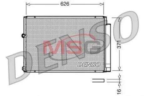 Радиатор кондиционера DENSO DCN50018