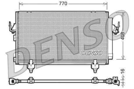 Конденсер кондиционера DENSO DCN50031