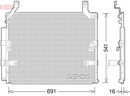 Радиатор кондиционера DENSO DCN50032