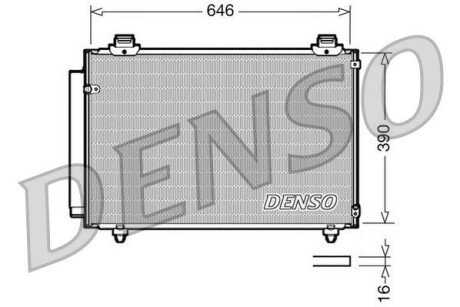 Радиатор кондиционера DENSO DCN50035 (фото 1)