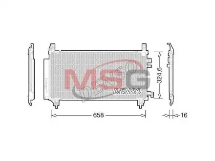 Радиатор кондиционера DENSO DCN50046