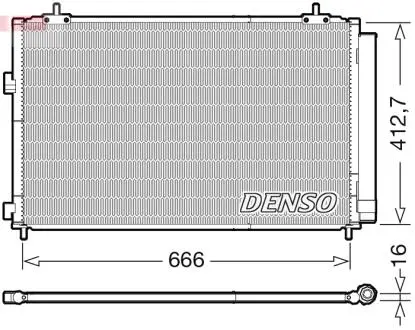 Конденсер кондиционера (с осушителем) DENSO DCN50059