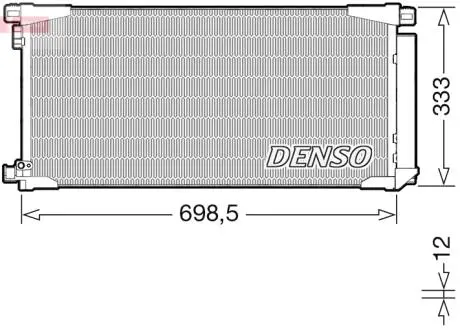 Радіатор кондиціонера DENSO DCN50115
