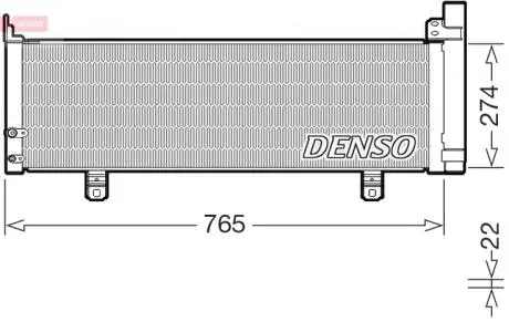 Радіатор кондиціонера DENSO DCN50129