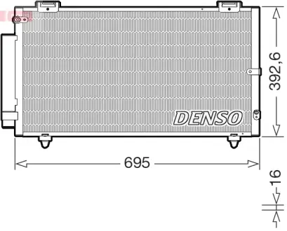 Радіатор кондиціонера DENSO DCN50130