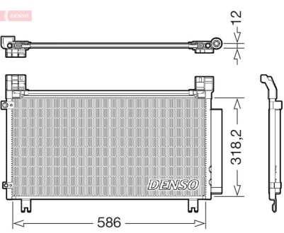 Радіатори кондиціонера Toyota Yaris, 05.17- DENSO DCN50134 (фото 1)