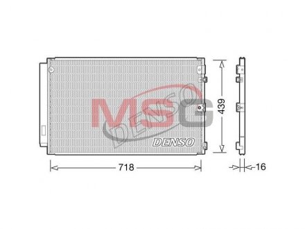 Радіатор кондиціонера DENSO DCN51011