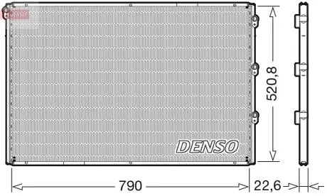 Радіатор кондиціонера DENSO DCN99079