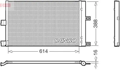 Конденсатор кондицiонера TESLA Model 3 "17>> DENSO ="DCN99080"