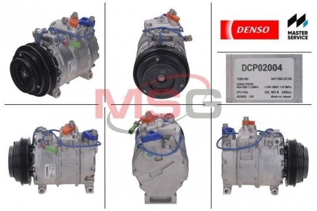 Компресор кондиціонера новий VW Passat B5 97-05; AUDI A4 (8D2, B5) 97-00; SKODA SUPERB I (3U4) 01-08 DENSO DCP02004 (фото 1)