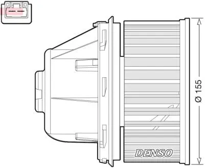 Вентилятор салона FORD Galaxy / S-Max / Kuga 2006 - 2015 DENSO DEA10053