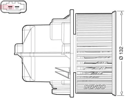 Вентилятор салона LAND ROVER / VOLVO Range Rover Evoque / XC60 2011 - DENSO DEA33002