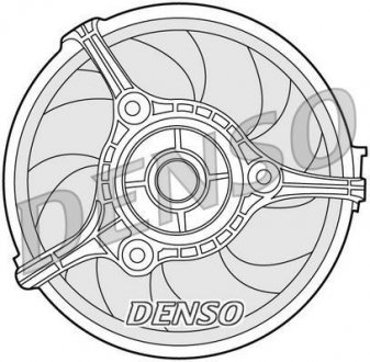 Вентилятор, охолодження двигуна DENSO DER02002 (фото 1)
