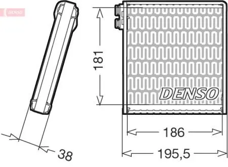 Испаритель, кондиционер DENSO DEV09103