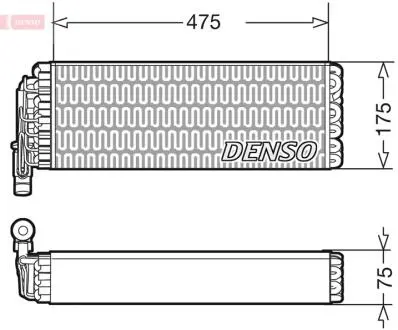 Випаровувач, кондиціонер DENSO DEV12003