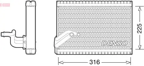 Испаритель кондиционера DENSO DEV21003