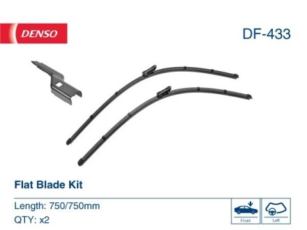 Щітка склоочисника DENSO DF-433 (фото 1)