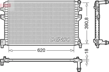 Радиатор DENSO DRM02018