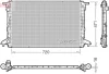 Радіатор двигуна AUDI A4 ALLROAD B9, A4 B9, A5, A6 C8 1.4-2.0H 05.15- DENSO DRM02049 (фото 1)