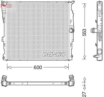 Радиатор двигателя DENSO DRM05008
