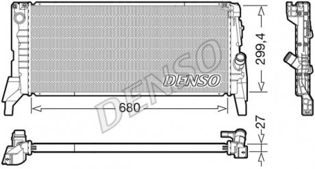 Радіатор двигуна DENSO DRM05119