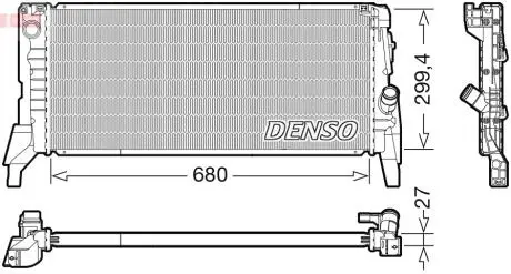 Радіатор двигуна DENSO DRM05119