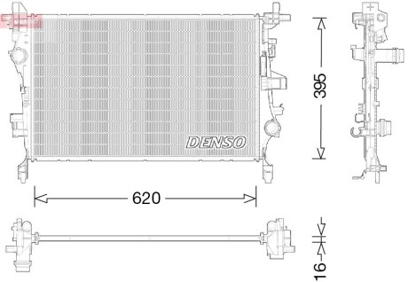 Радиатор DENSO DRM09044 (фото 1)