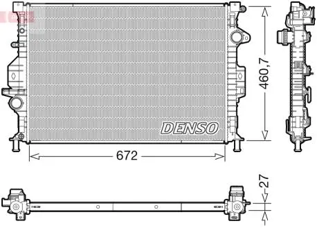 Радіатор двигуна FORD KUGA II 2.0D 03.13-12.19 DENSO DRM10115