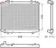 Радіатор двигуна (мкпп) FORD RANGER 2.5D 10.99-06.06 DENSO DRM10117 (фото 1)