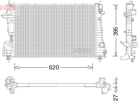 Радіатор води DENSO DRM15009