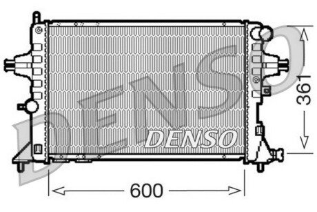 Радіатор, охолодження двигуна DENSO DRM20084 (фото 1)